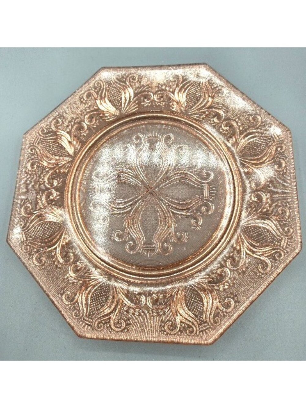 Vintage Imperial Pink Blaise Octagon Salad Plate 7.75 inches
